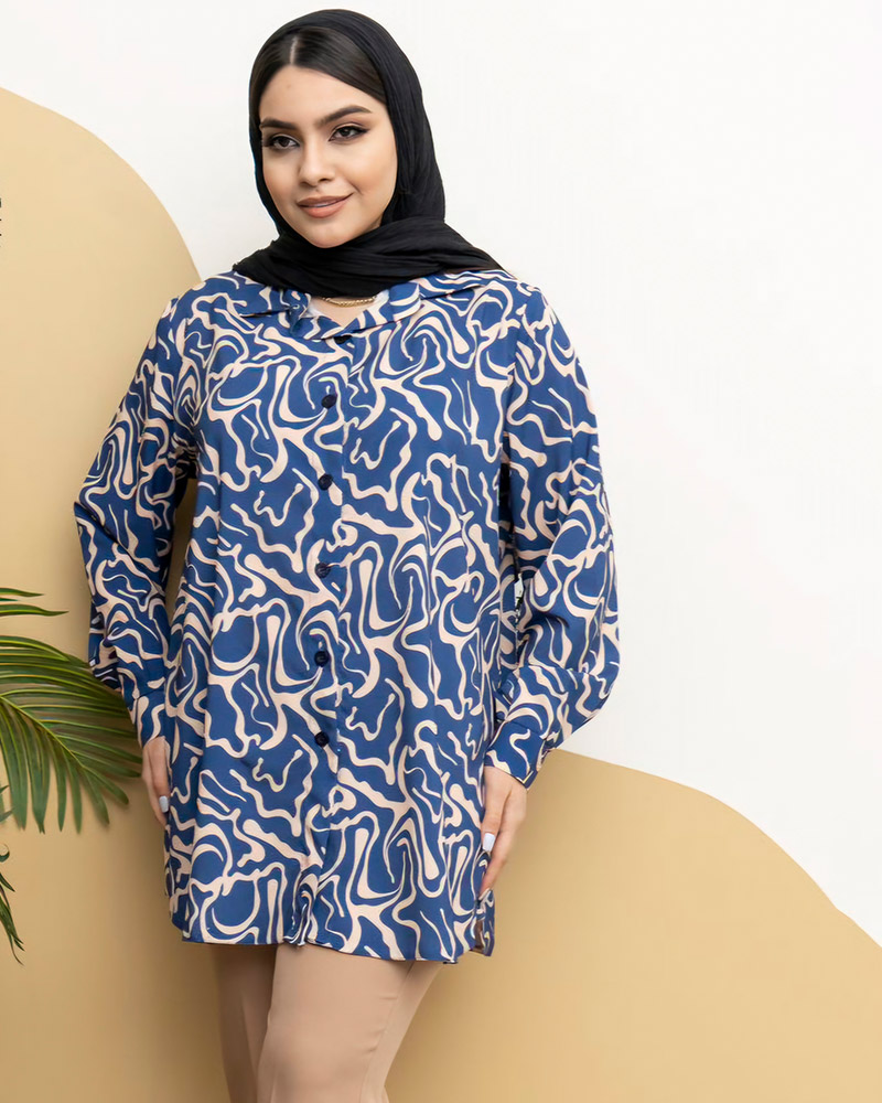 شومیز سودا آبی