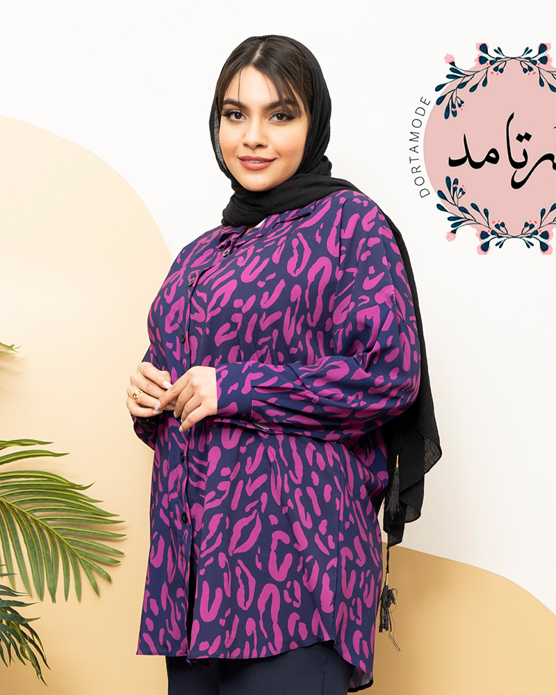 شومیز یقه پنج دکمه آیلا