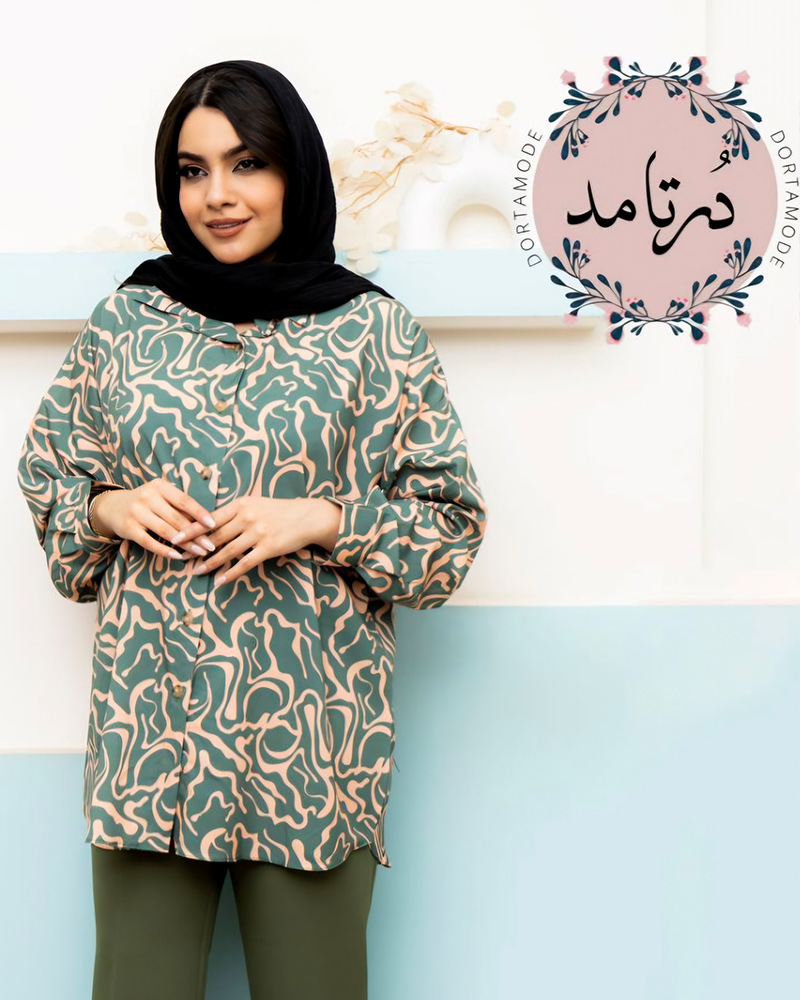 شومیز سودا سبز