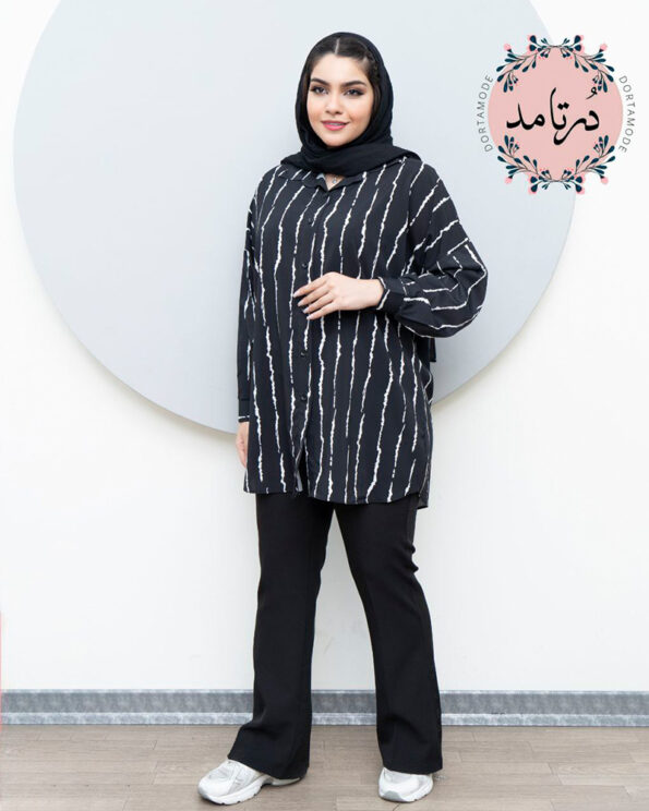 شومیز جلو دکمه پری