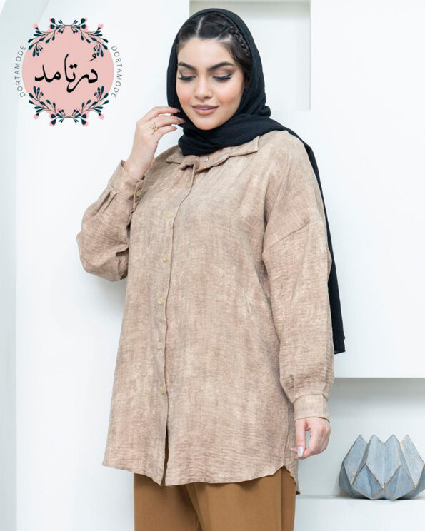 شومیز جلو دکمه ماهور