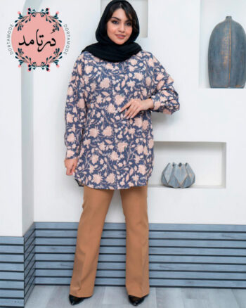 شومیز جلو دکمه رویا گل