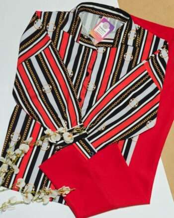 شومیز راه راه یلدایی