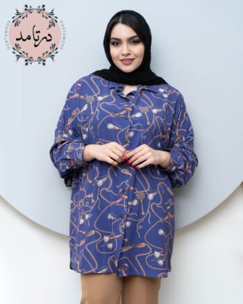 شومیز جلو دگمه زنجیر نشان