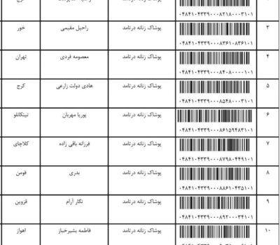 کد رهگیری مرسولات پستی 3 اسفند