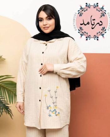 شومیز صوفیا طرح زیپی گلدوزی